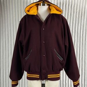 K & W wool blend, varsity cheerleader, jacket size medium